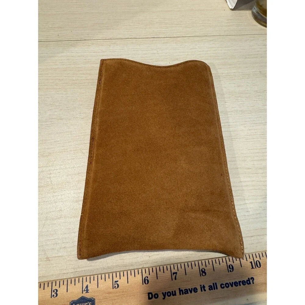 Lands End Home Brown Leather/sherling lining 9